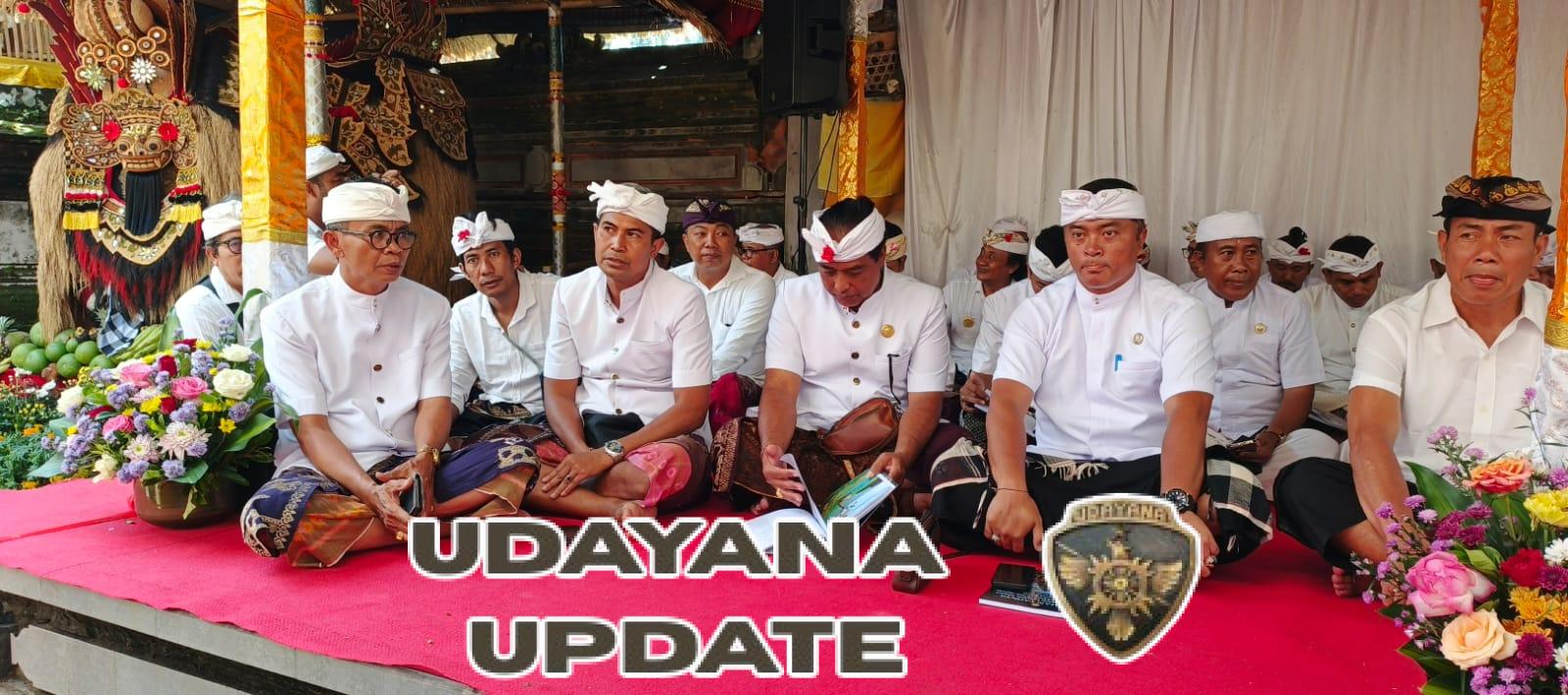 Danramil 1616-02/Ubud Dukung Kelancaran Upacara Karya Agung Ngenteg Linggih di Pura Naga Sari