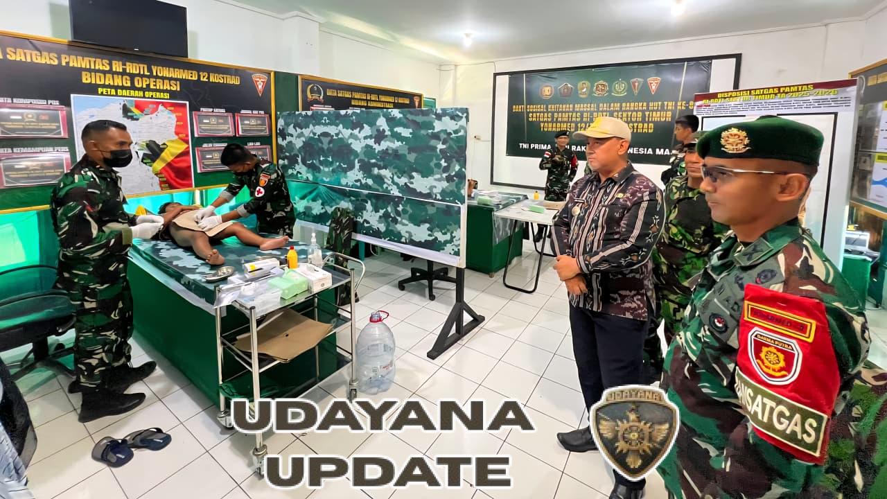 Sambut HUT ke-80 TNI, Yonarmed 12 Kostrad Adakan Khitanan Massal untuk Anak Perbatasan