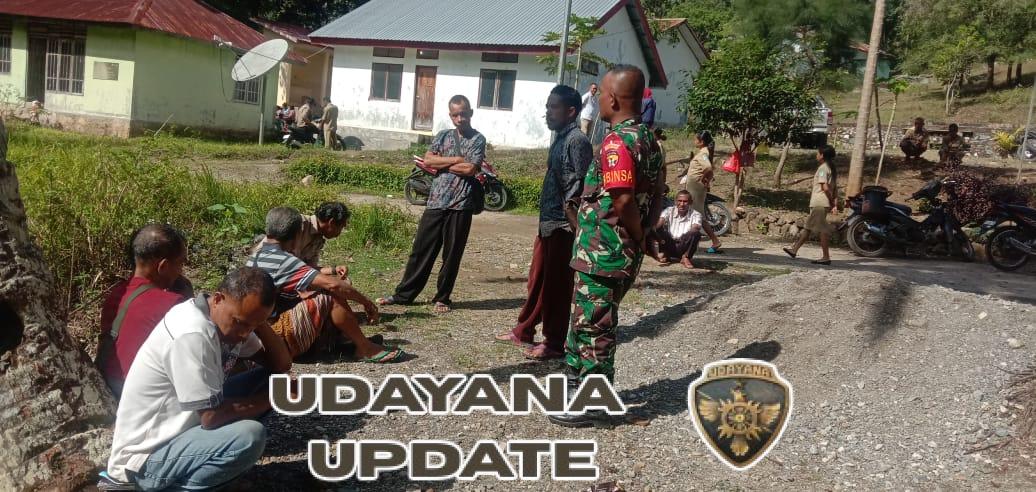 Sertu Hendrikus G. Patty Aktif Laksanakan Komsos Bersama Warga Desa Tasinifu