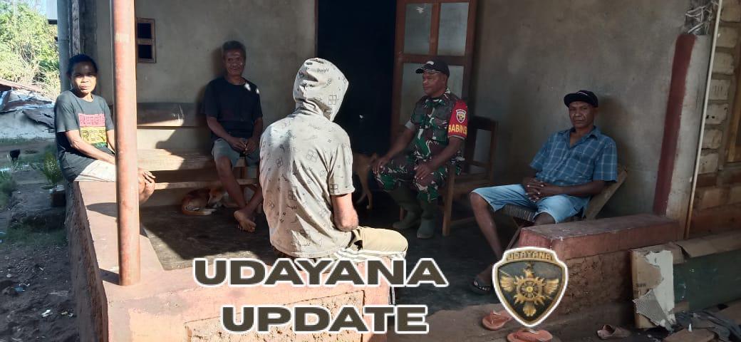 Sertu Lodewik Kay Ingatkan Petani Pantar Jaga Keamanan dan Lingkungan