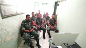 Dukung Ketahanan Pangan, Koramil 1628-02/Sekongkang Hadiri Vicon Bersama Mentan RI