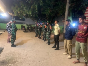 Sinergi TNI, Pol PP, dan Tokoh Masyarakat Perkuat Patroli Siskamling di Kabupaten Bima