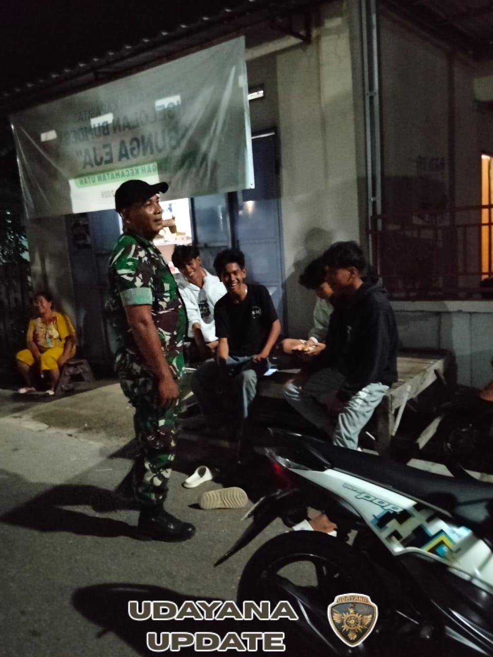 Koramil 1607-09/Utan Rhee Gencarkan Patroli Malam Wujudkan Kamtibmas di Wilayah