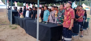 Anggota Koramil 1623-03/Rendang turut hadiri Pembukaan Acara Nongan Village Festival.