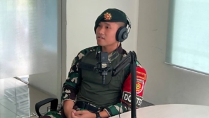 Satgas Pamtas Yonarmed 12 Kostrad Edukasi Warga Perbatasan Lewat Podcast Bahas TBC