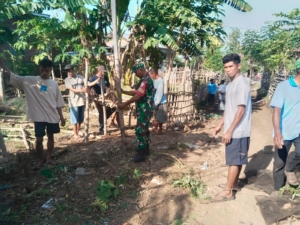 Sinergi TNI-Masyarakat, Jalan Baru Desa Calabai Segera Dirabat Beton