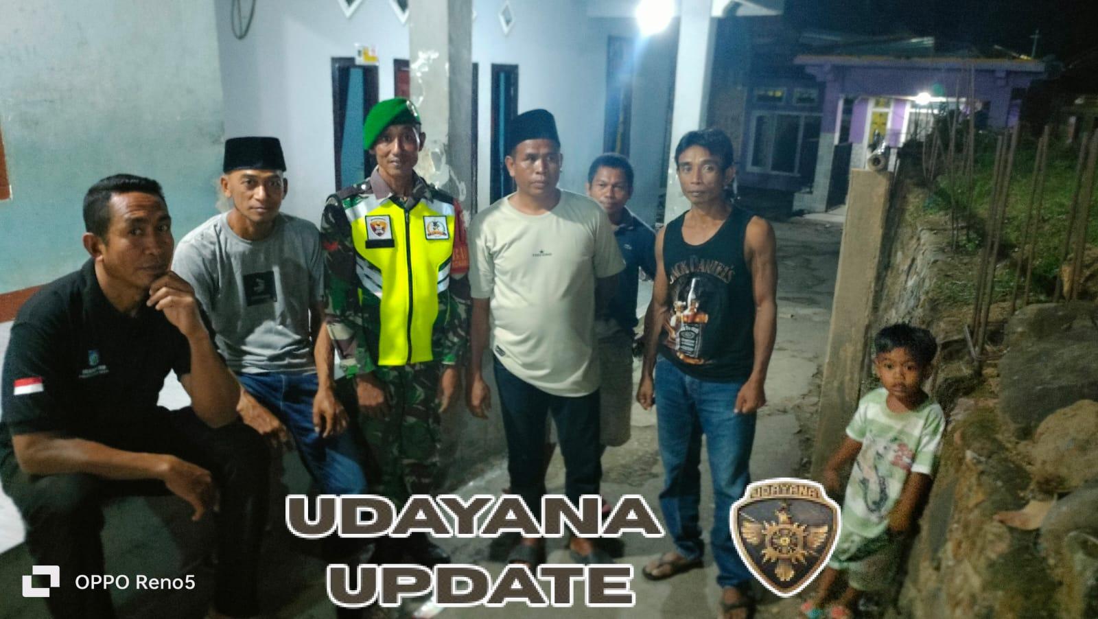 Ronda Malam Babinsa Dompu, Ciptakan Kamtibmas dan Kebersamaan di Dusun Kareke