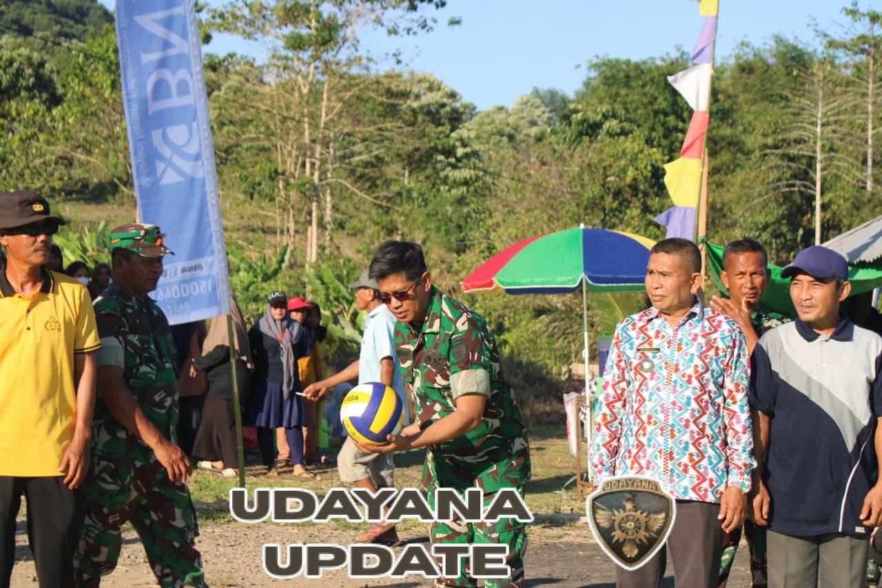 Peresmian Lapangan Voli di Parado Meriah, Kasdim Buka Turnamen Putri Tingkat Kecamatan