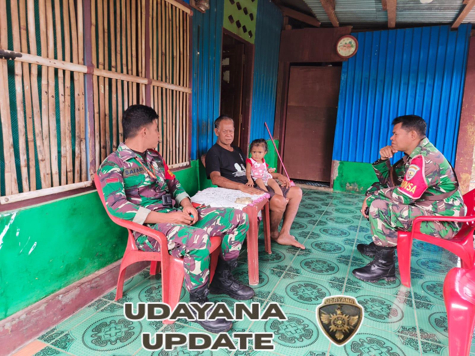 Babinsa Kodim 1602/Ende Tingkatkan Kamtibmas melalui Komsos di Desa Fatamari