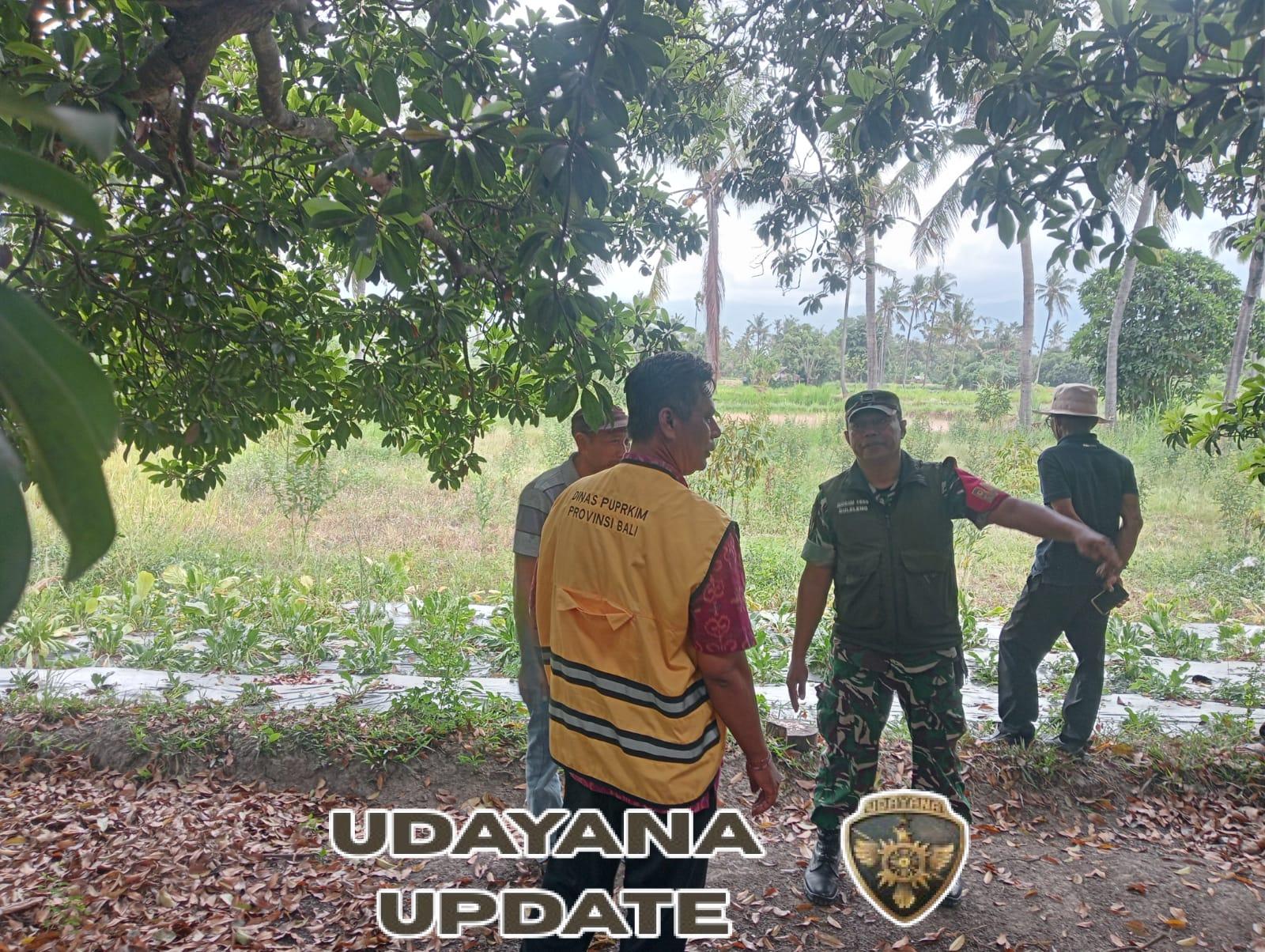 Sinergi Babinsa dan PUPR Provinsi Bali Cek Lapangan Program Sumur Bor di Desa Sinabun dan Kerobokan