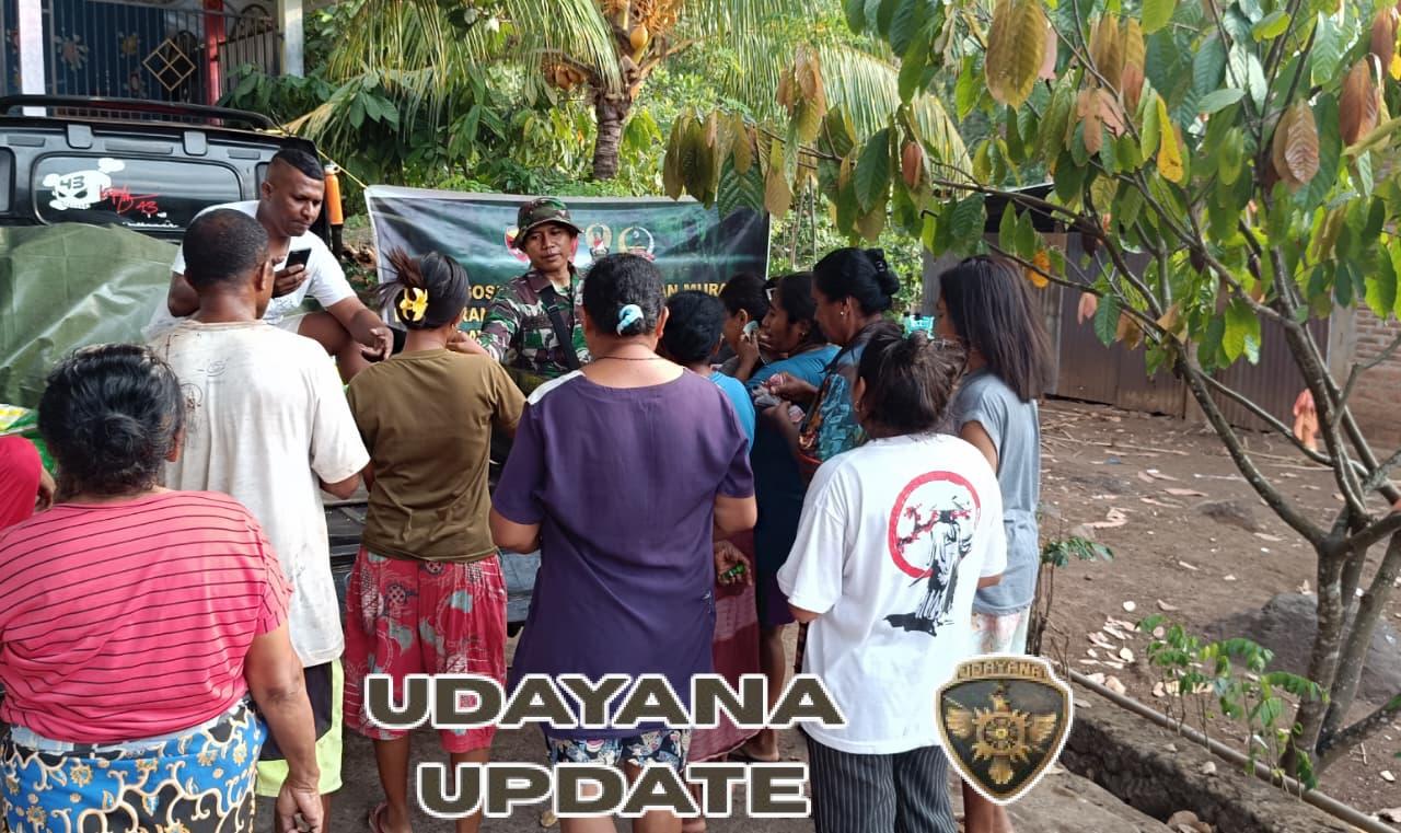 Gerakan Pangan Murah: Kodim 1624/Flotim Salurkan Beras SPHP di Desa Lewohala