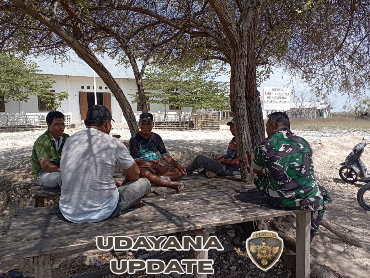 Danpos Ramil Ajak Warga Siapkan Lahan Pertanian Demi Tingkatkan Ekonomi Masyarakat