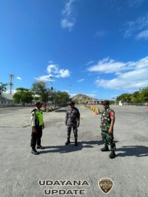 Serda Beni Eka S Laksanakan Pengamanan di Pelabuhan Poto Tano, Situasi Aman dan Kondusif