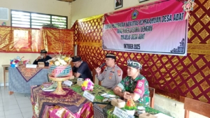Babinsa Desa Pempatan hadiri Peningkatan Kapasitas Keprajuruan Desa Adat Pemuteran tahun 2025.