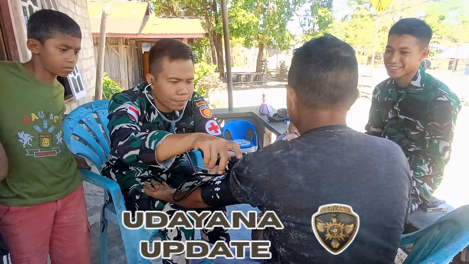 Satgas Pamtas Yonarmed 12 Kostrad Gelar Pelayanan Kesehatan di Perbatasan, Wujud Kepedulian untuk Warga Tulakadi