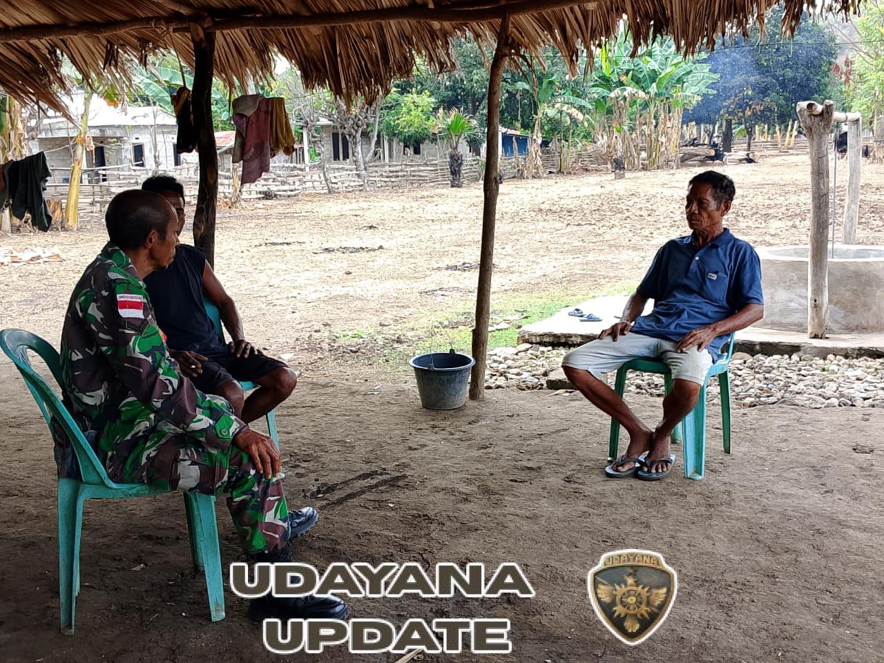 Upaya Peningkatan Kondusifitas Wilayah, Babinsa Komsos Dengan Tokoh Masyarakat