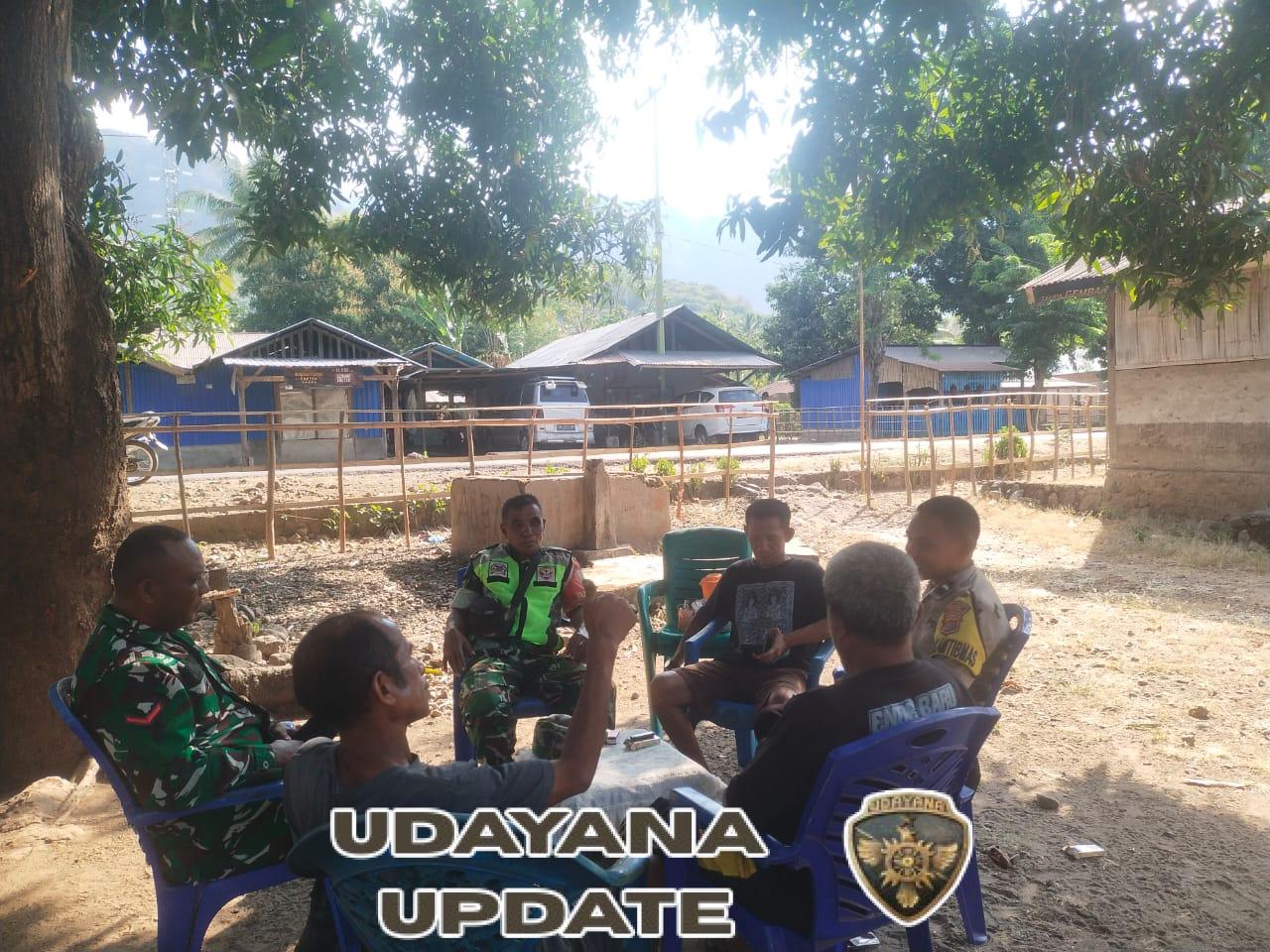 Jaga Kamtibmas, Babinsa Koramil 1602-04/Maurole Gelar Monitoring di Kotabaru