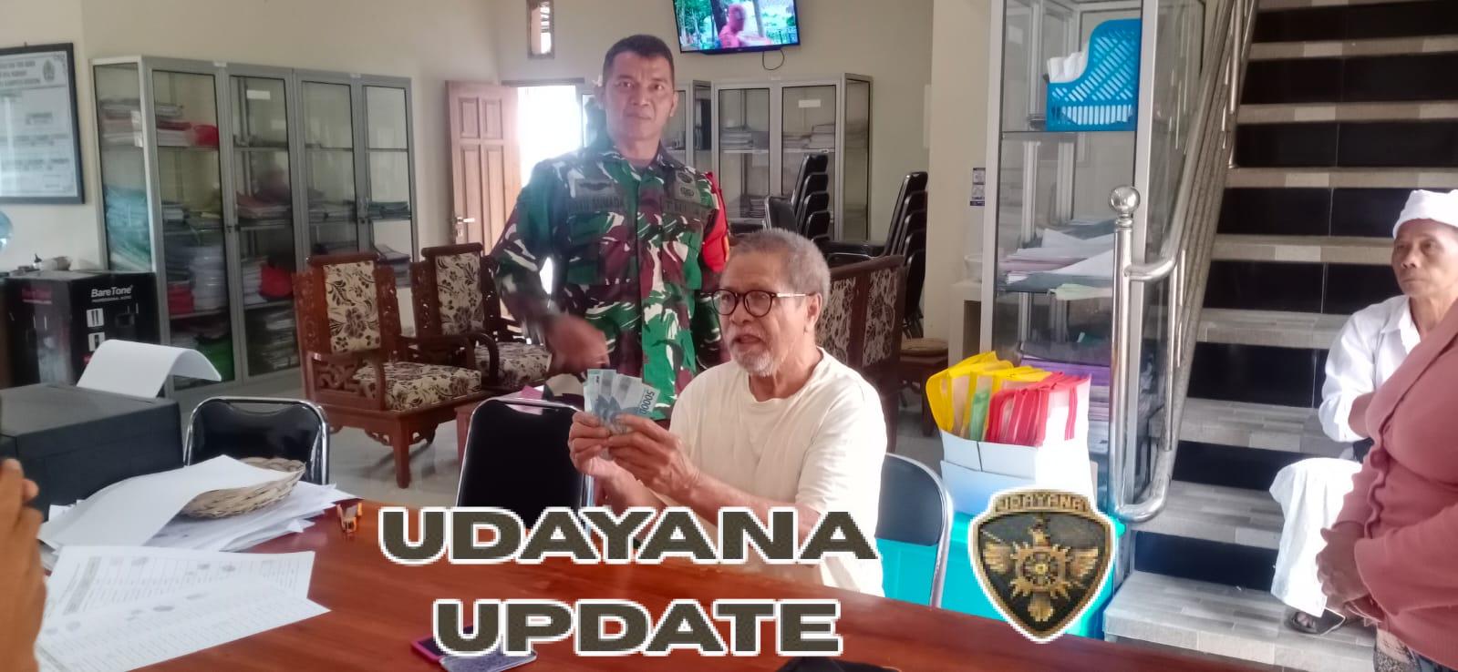 Babinsa Madenan Pastikan Bantuan Sampai pada Yang Berhak dan yg membutuhkan