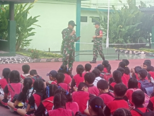 Kodim Klungkung Terima Kunjungan Ratusan Murid SD