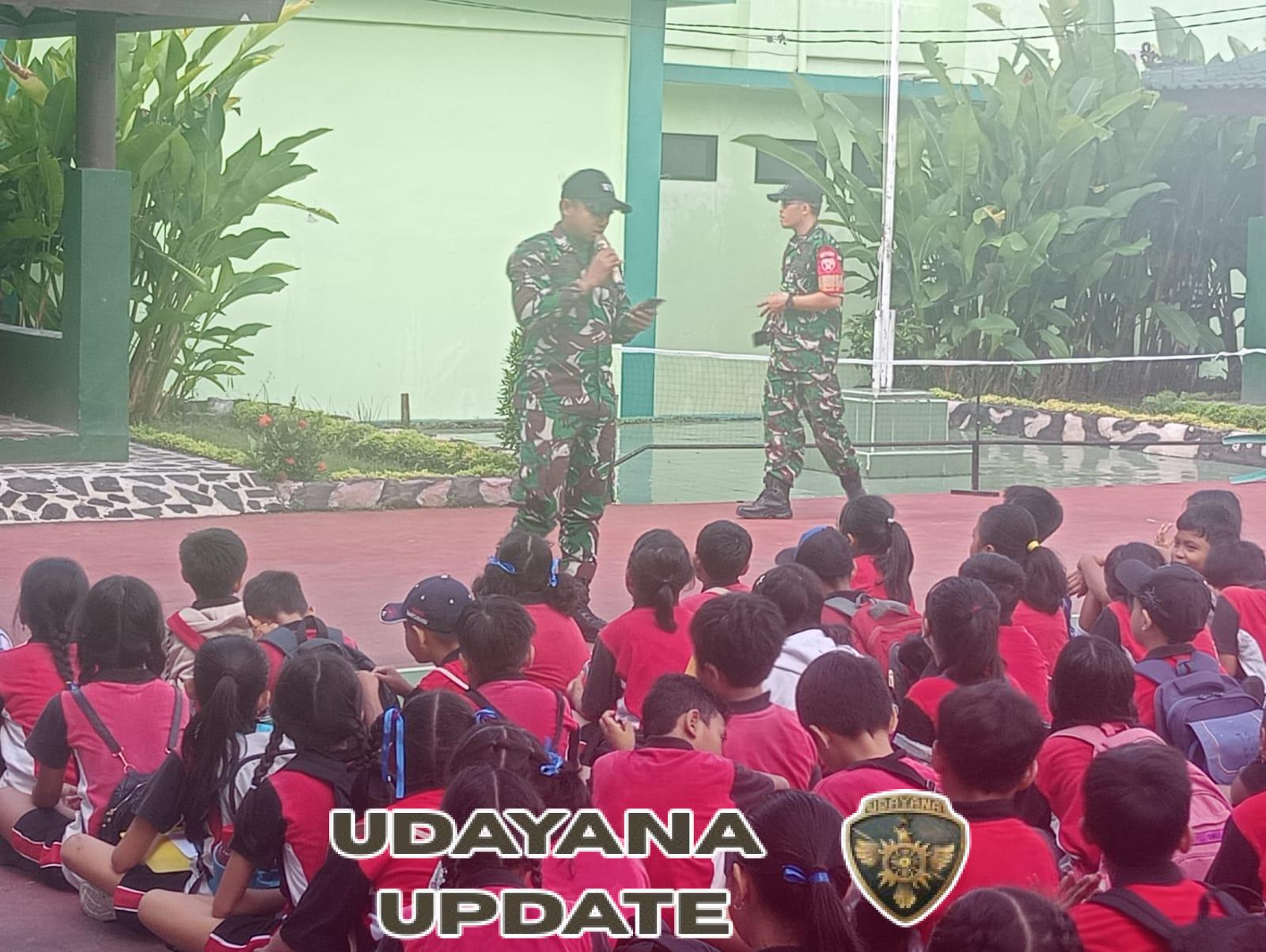 Kodim Klungkung Terima Kunjungan Ratusan Murid SD