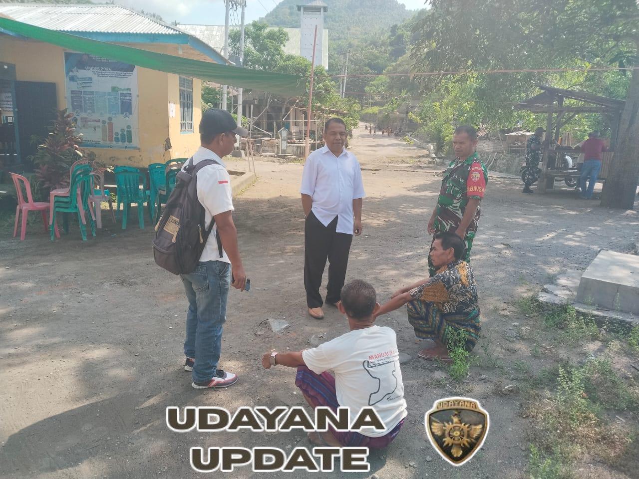 Babinsa Koramil 1602-01/Ende Jaga Kamtibmas dan Sinergi Bersama Warga Desa Mbomba