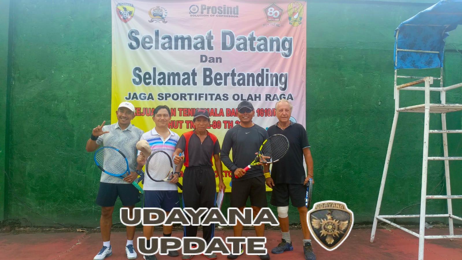 Letkol Sidik Pramono Resmi Tutup Kejuaraan Tenis Lapangan Dandim Klungkung Cup