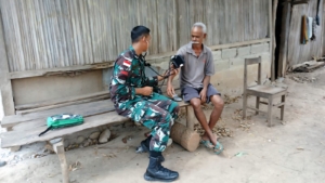 Tingkatkan Kesejahteraan Warga, Satgas Pamtas Yonarmed 12 Kostrad Hadirkan Layanan Medis di Wilayah Perbatasan