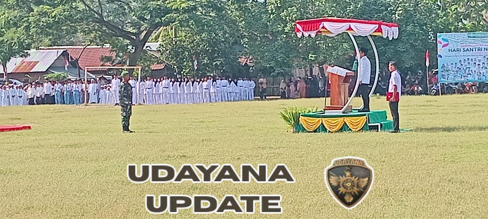 Peringatan Hari Santri Nasional ke-10 di Dompu, Dandim 1614/Dompu Diwakili Pasiterdim Hadiri Upacara di Manggelewa