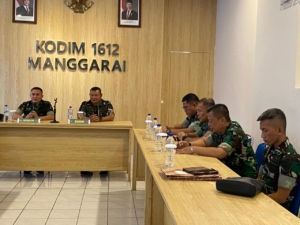 Perkuat Soliditas, Tim Wasrik Kodam IX/Udayana Gelar Kunjungan ke Kodim 1612/Manggarai
