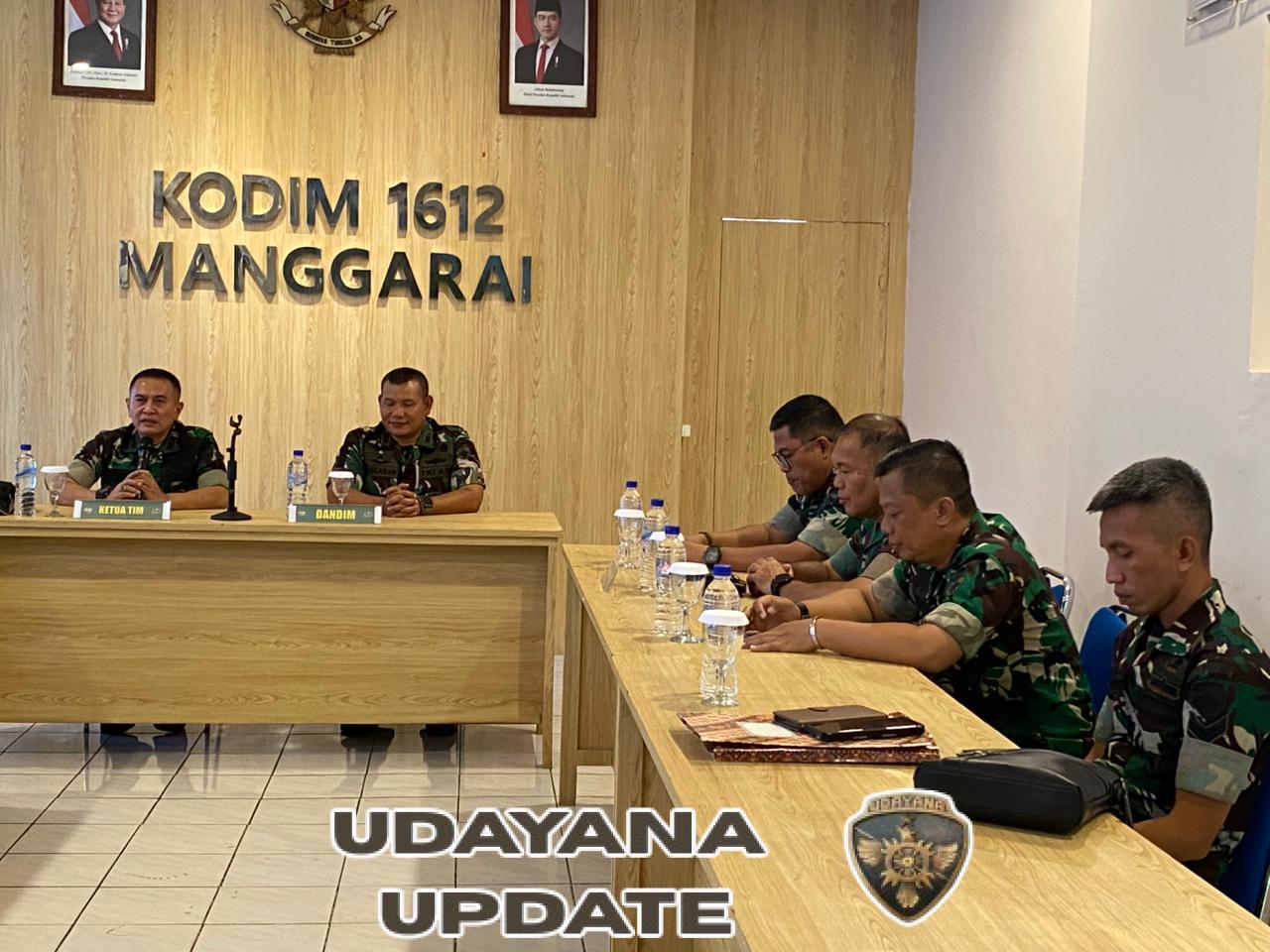 Perkuat Soliditas, Tim Wasrik Kodam IX/Udayana Gelar Kunjungan ke Kodim 1612/Manggarai