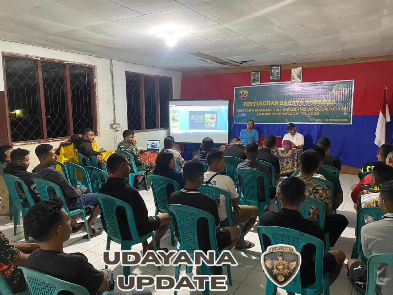 Sinergi TNI-Polri, TMMD ke-126 Kodim 1625/Ngada Edukasi Warga Benteng Tawa tentang Bahaya Narkoba