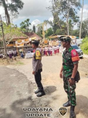 Wujudkan Ketertiban, Babinsa Kenderan Dukung Pengamanan Resi Gana dan Pelaspas