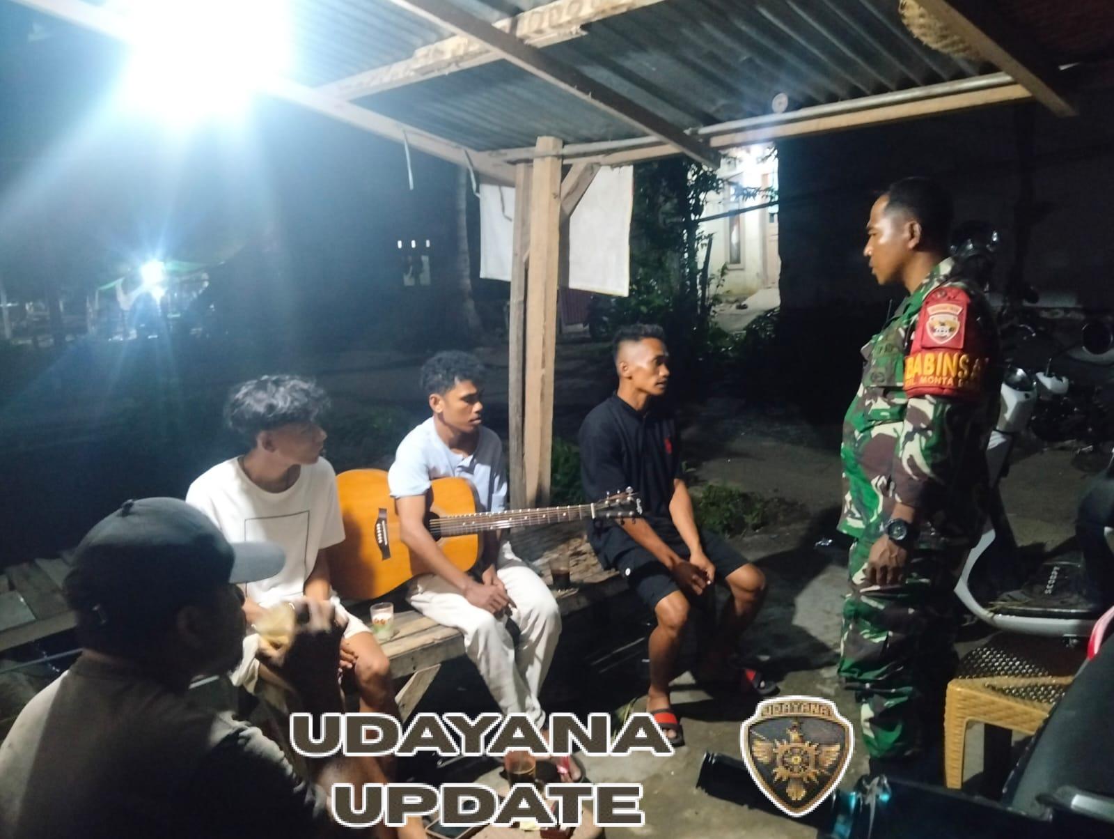 Sinergi TNI dan Warga: Babinsa Monta Baru Ajak Generasi Muda Jaga Kamtibmas dan Jauhi Narkoba