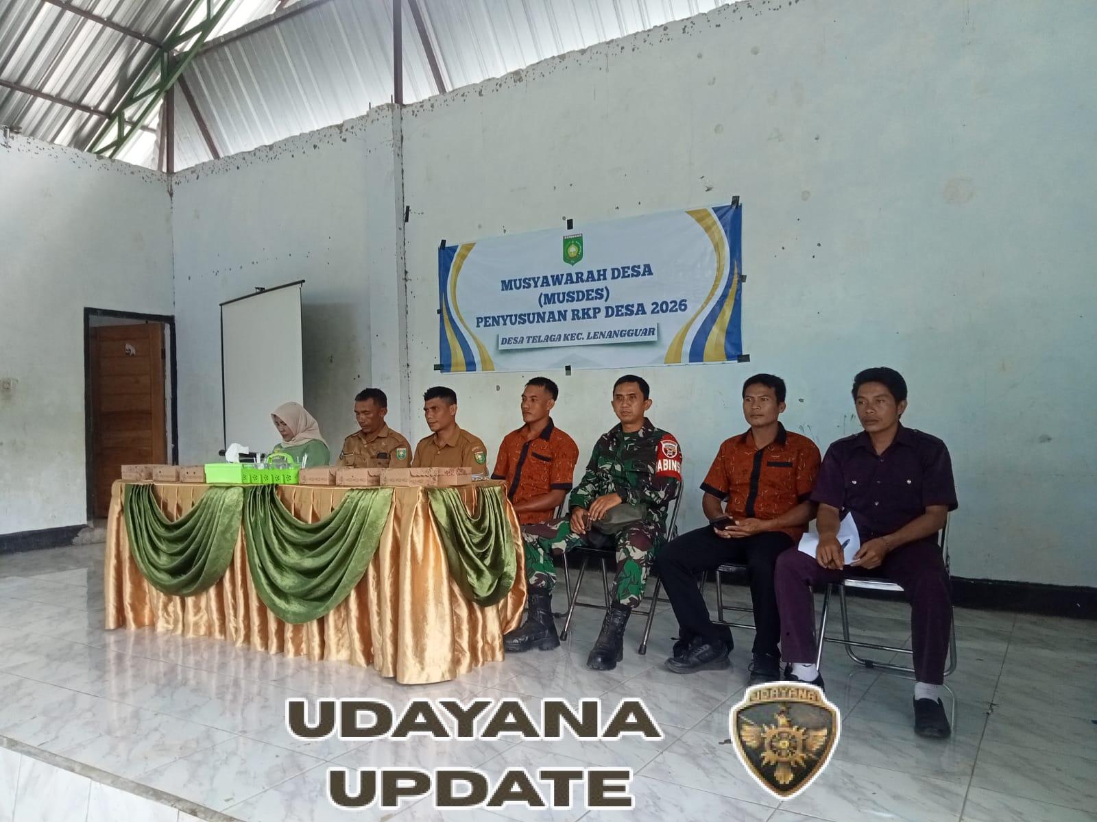 Babinsa Telaga Hadiri Musdes, Dorong Partisipasi Masyarakat dalam Pembangunan Desa