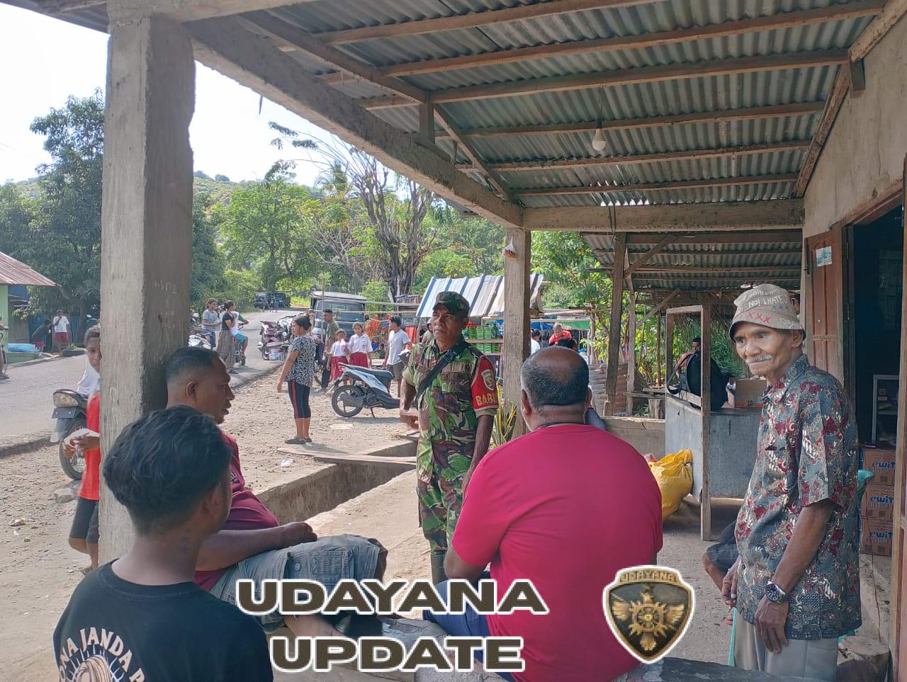 Tingkatkan Kamtibmas, Babinsa Sertu Denis Fernandes Sambangi Warga Loboniki