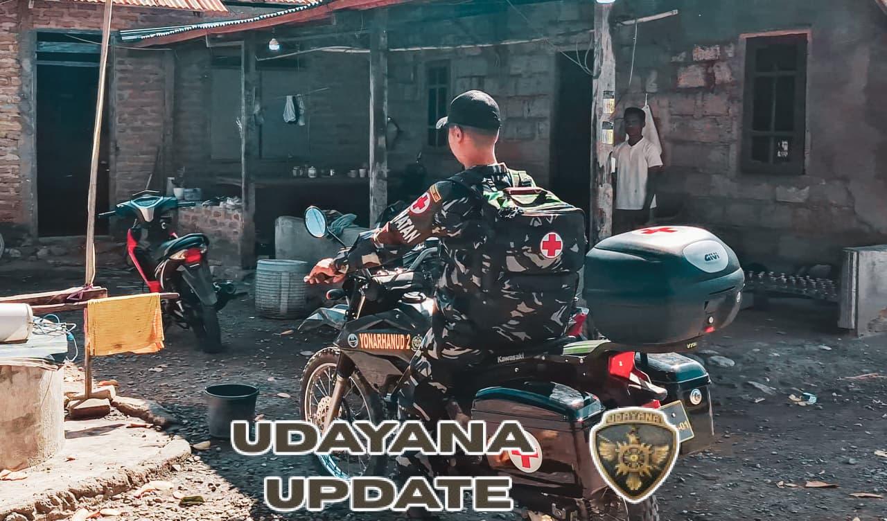 Tingkatkan Kesehatan Melalui Program Motor Kesehatan Keliling Satgas Pamtas Yonarhanud 2 Kostrad