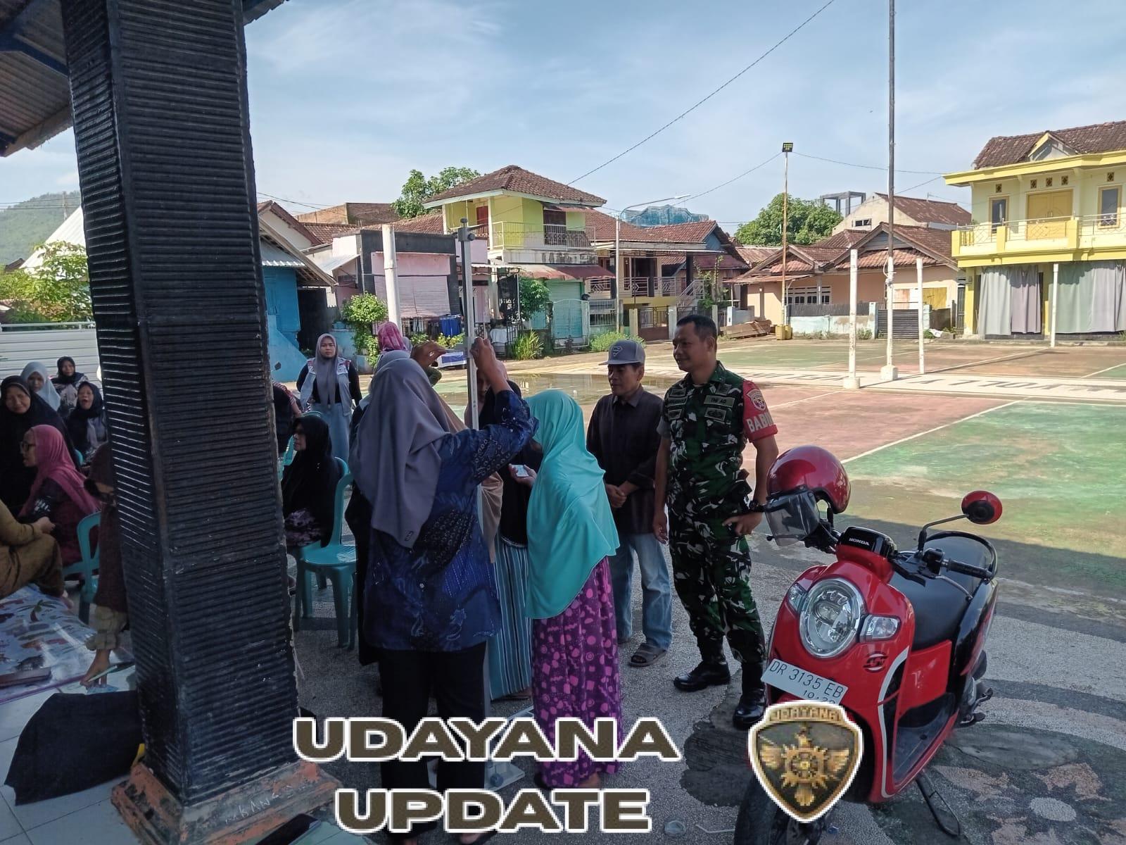 Babinsa Koptu Fahrurrozi Ajak Warga Sampir Peduli Kesehatan Lewat Posbindu