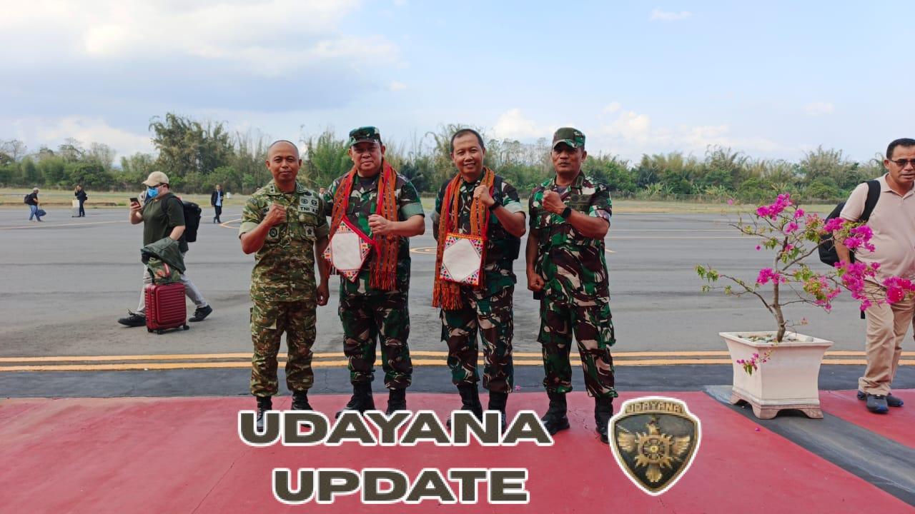 Tinjau Pelaksanaan TMMD, Brigjen TNI Franki Watu Seke Disambut Komandan Kodim 1625/Ngada Letkol Inf. Imam Subekti di Makodim