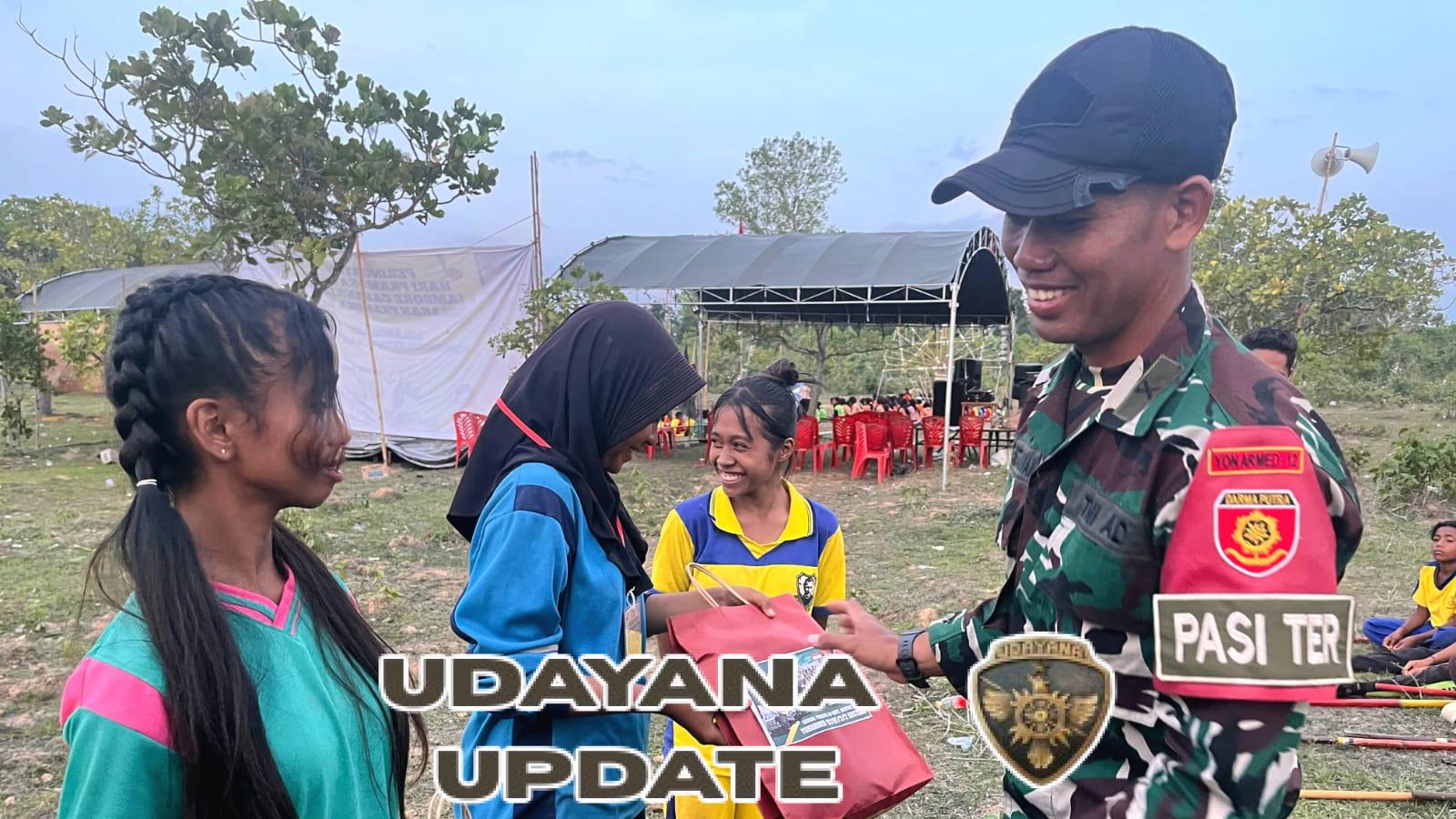 Satgas Pamtas Yonarmed 12 Kostrad Tanamkan Semangat Kebangsaan Lewat Jambore Pramuka di Perbatasan