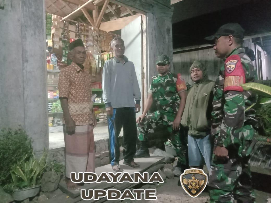Koramil 1607-03/Ropang Laksanakan Patroli Malam, Wujudkan Kamtibmas Kondusif di Lenangguar