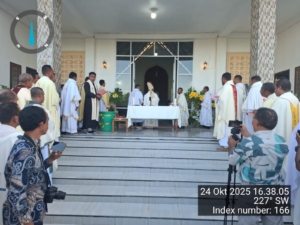 TNI Hadir Bersama Umat, Babinsa Dampingi Peresmian Kapela St. Vinsensius Nonohonis