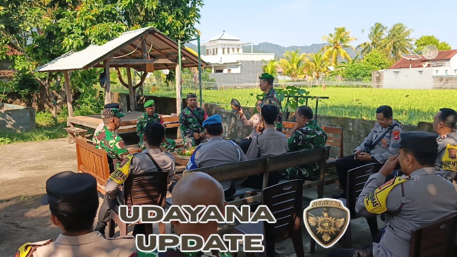 Polsek Busungbiu-Koramil 1609-07 Kompak Perkuat Sinergi Jelang HUT ke-80 TNI