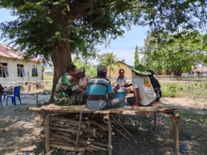 Babinsa Koramil 1602-01/Ende Berikan Himbauan Keamanan dan Ketertiban di Magekapa