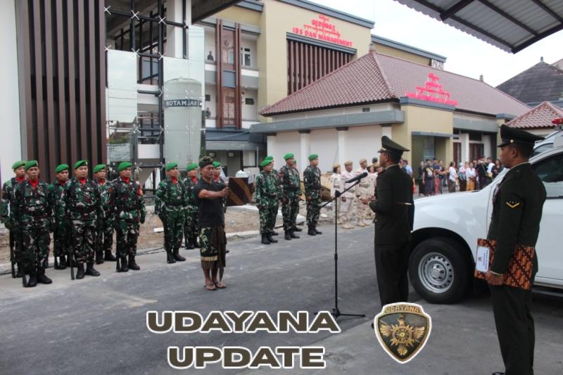 Dandim 1616/Gianyar Pimpin Upacara Persemayaman Alm. Serka I Ketut Mariata dengan Penuh Khidmat