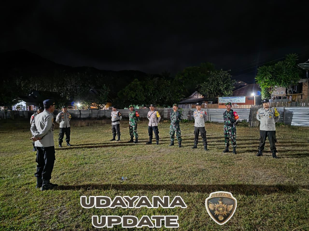 Babinsa Koramil 1608-02/Bolo Aktif Gelar Ronda Malam Bersama Warga Jaga Kamtibmas