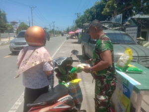 Dukung Stabilitas Harga, Koramil 1607-04/Alas Laksanakan Gerakan Pangan Murah