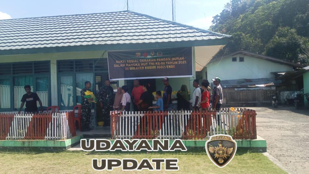 Kodim 1602/Ende Salurkan 145 Ton Beras SPHP untuk Bantu Stabilkan Harga Pangan