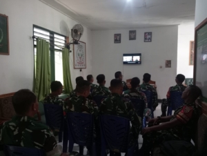 Danramil dan Babinsa Koramil 1628-01/Taliwang Ikuti Vicon Bersama Wamendagri.