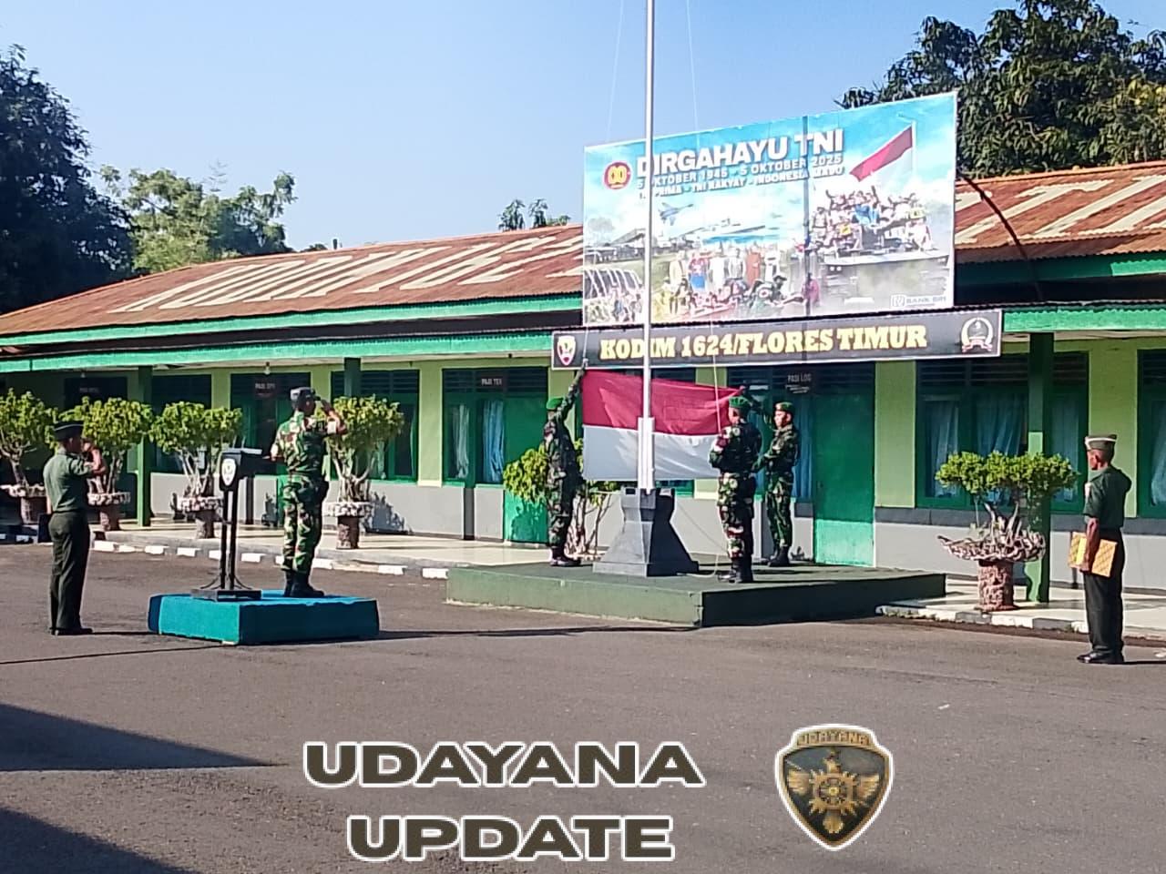 Kodim 1624/Flotim Gelar Upacara Peringatan Hari Sumpah Pemuda ke-97 dengan Semangat Nasionalisme