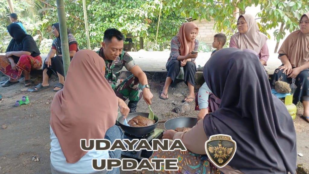 Menyatu dengan Warga, Bakes TMMD Ke-126 Kodim 1606 Mataram Bantu Begawe di Giri Madia
